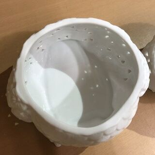 Floral フクロウ 梟 ふくろう ミミズク 飾り 小物入れ オブジェ 陶器製 置物 香炉 動物 ☆ 札幌市 白石区 東札幌 ☆ アウトレットモノハウスの画像