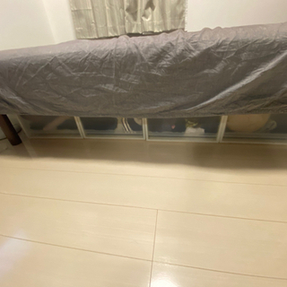 【お譲りします！無印良品シングルベッド中古】の画像