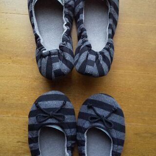 ￥1980分 新品 ルームバレエシューズ  Mサイズ×2点セット