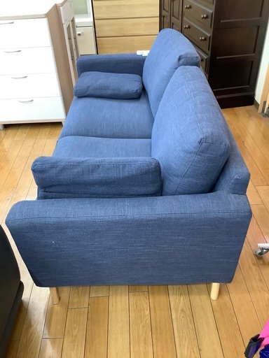 島忠　3人掛けソファー　グレー　使用感有　布
