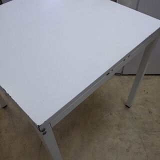 格安！店舗受け渡し可能　レア　ビンテージ　ステンレステーブル　作業台やダイニング、デスクに♪　白/ホワイト　分解して保管しておりますので現物確認は予約が必要です。の画像