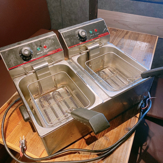 電気フライヤー 6L 二槽式 中古品