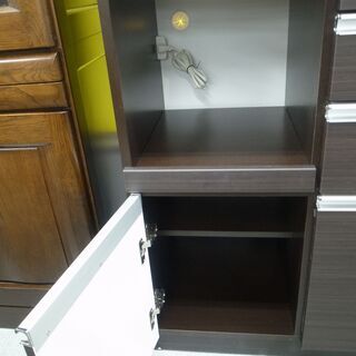 オープン食器棚 キッチンボード 幅117cm モノ市場半田店 119の画像