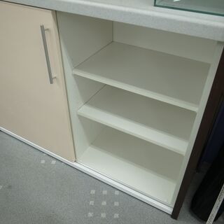 カリモク キッチンボード オープン食器棚 幅122cm  モノ市場半田店  119の画像