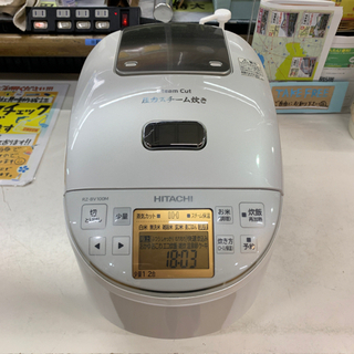 4/3 値下げ⭐️美品⭐️2019年製 HITACHI 5.5合 圧力スチームIH 炊飯器 RZ-BV100M 日本製 日立