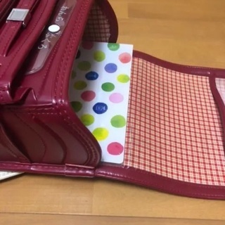 ランドセル　ワインレッド　中古品　筆記用具の画像