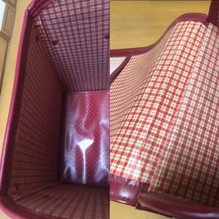 ランドセル　ワインレッド　中古品　筆記用具の画像