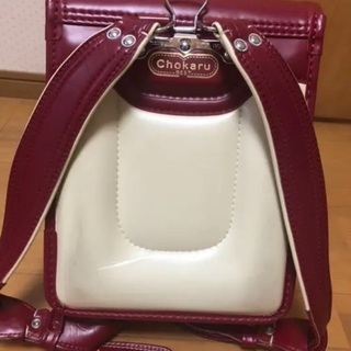 ランドセル　ワインレッド　中古品　筆記用具の画像