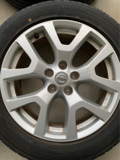 中古t31 エクストレイル後期ホイール　タイヤ　グッドイヤーrvf eco