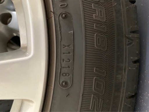 中古t31 エクストレイル後期ホイール　タイヤ　グッドイヤーrvf eco