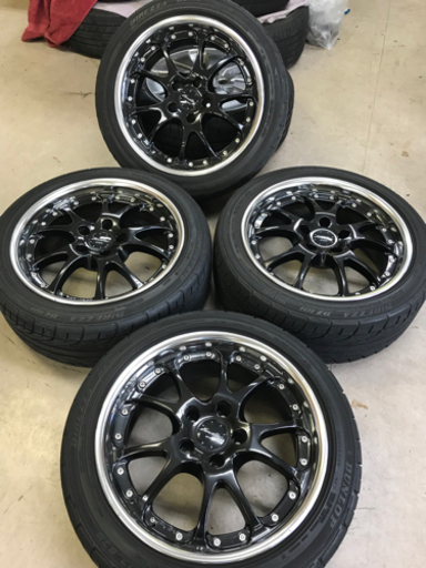 WORK17インチとバリ山ダンロップディレッツァ