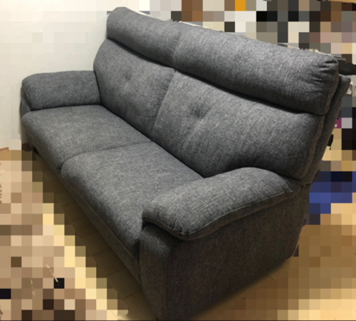 ソファー【三人掛け、保証書付き、美品】