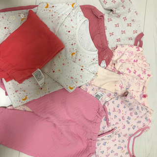 90センチ　女の子　秋冬のパジャマ4セットの画像