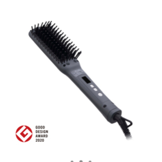 SALONIA ストレートヒートブラシ スリム グレー ヘアアイロン