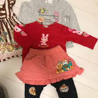 90センチ　女の子秋冬服セットの画像