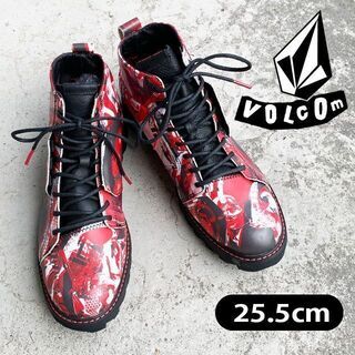 【 VOLCOM 】ボルコム　25.5cm 赤 アウトドア カジ...