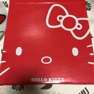 最終お値下げ！ 非売品！ キティちゃんのガラスパーティプレート 2枚の画像