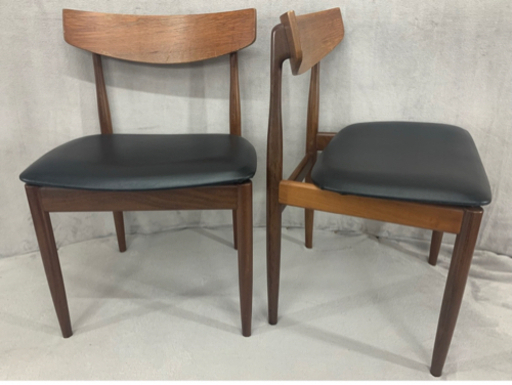 【値下げしました】G-PLAN ジープラン イス チェア 北欧 英国 ヴィンテージ 2脚セット 木製 ダイニング イギリス レトロ アンティーク ①