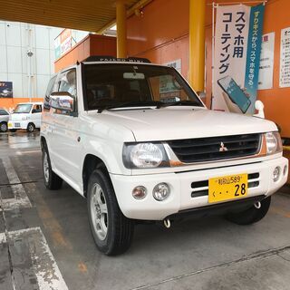 ★パジェロミニ　きれいな白色！　ルーフ付き★