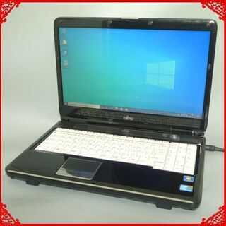 即使用可 ノートパソコン Windows10 中古良品 15型ワイド FUJITSU 富士通 NF/G50 Core i3 4GB 500GB DVDマルチ 無線LAN Wi-Fi Office