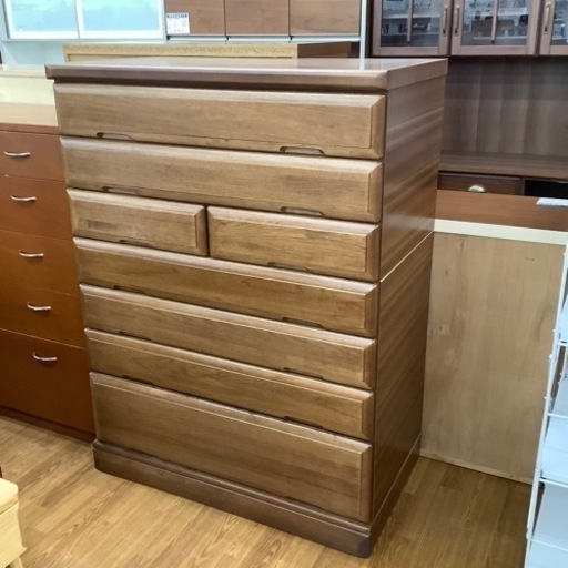寿家具　7段ハイチェスト【トレファク　川越店】