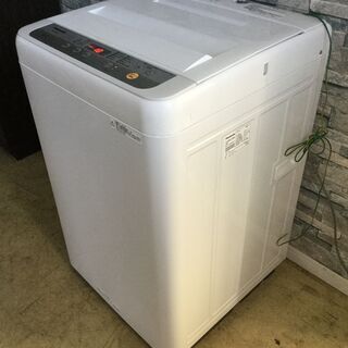 [高年式2019年製]　パナソニック 洗濯機 6.0kg 送風乾燥 ステンレス槽 ビッグウェーブ洗浄の画像