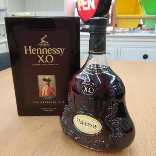 ヘネシー X.O エクストラオールド 1000ml 1リットル 黒キャップ クリア