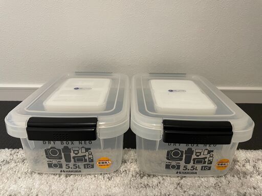 2個セット HAKUBA ドライボックスNEO 5.5L クリア 防湿庫 KMC-36