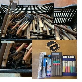 【中古工具】秤売り1g単価1円 / 各種 鑿　ノミ ・ 彫刻刀 ...