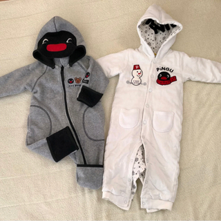 ピングーのベビー服【80cm 冬仕様】(+おまけのフリース靴下)