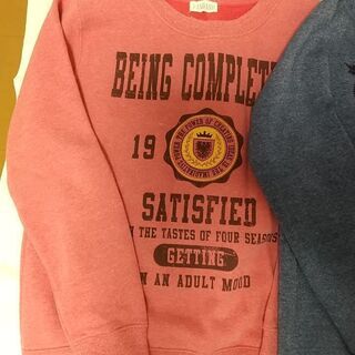 裏起毛トレーナーの画像