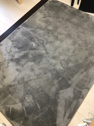 [クリーニング済！！　ラグ　カーペット]　厚手 撥水 低反発ラグ 極厚25mm 140×200cm ラグマット 防ダニ 滑り止め 洗える 角型 床暖房