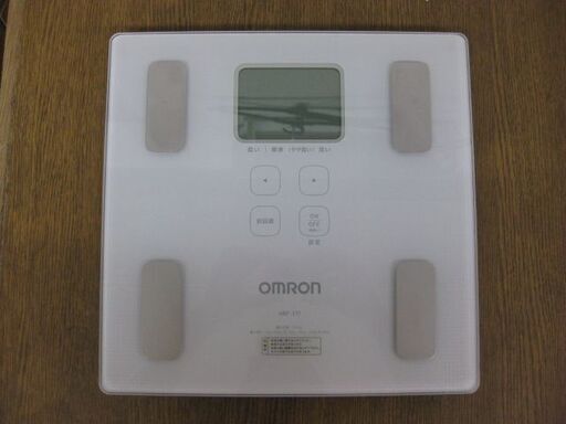 OMRON オムロン 体重体組成計 カラダスキャン HBF-217 ホワイト 体重計