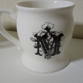 Francfranc フランフラン イニシャルマグカップ「M」の画像