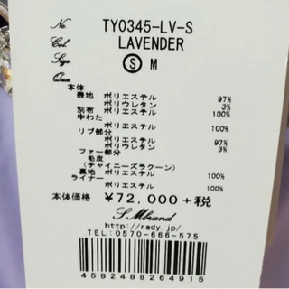【お譲り先決定❗️】お譲り致します(*ᴗ͈ˬᴗ͈) Rady ラクーンファービジュー N3-Bの画像