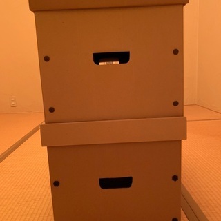 あげます　ダンボール製　箱2つ