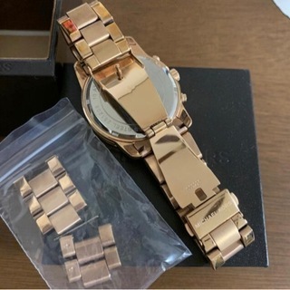 MICHAELKORSマイケルコース★ピンクゴールドビッグフェイス腕時計の画像