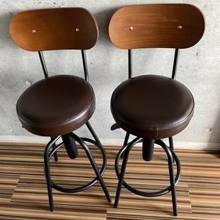 ダイニングチェア　バー　カウンターチェア　美品の画像