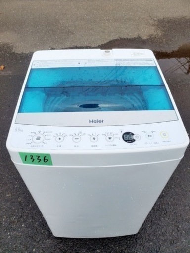 ③✨2018年製✨1336番 Haier✨全自動電気洗濯機✨JW-C55A‼️