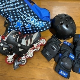 子供用インラインスケートセットの画像