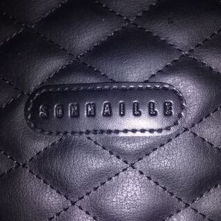 ボストンバッグ　黒　合皮　1回使用美品　シミ汚れ角スレ無し　の画像