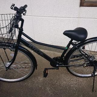 自転車パンクレスタイヤ27型６段切り替え付き