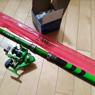 2.4m 竿＆リール -未使用新品-