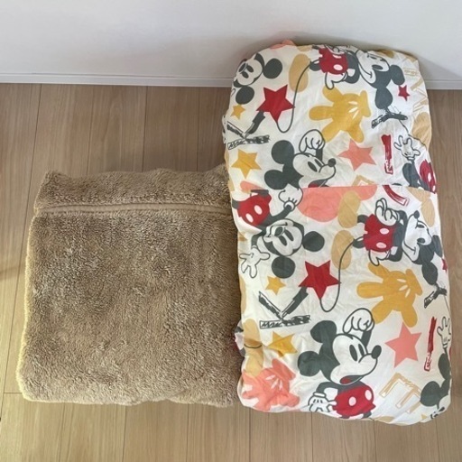 カバー付き☆ 掛け布団・軽量毛布 2点セット