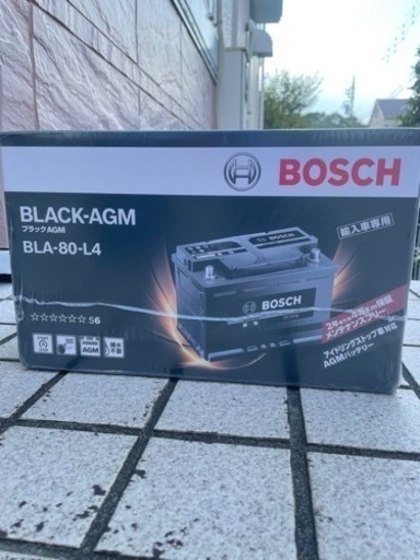 新品未使用品　BOSCH 輸入車バッテリー ブラック-AGM BLA-80-L4