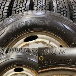 【TOYO DELVEX M934 195/85R15 113/111N LT】トラックタイヤ【TOPY トラックホイール 16インチ 5J5H】2020年製 バリ溝　(TT171)クレジットカード QRコード決済可能