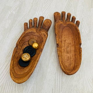 エスニック👣足形の小物置き👣2つセット