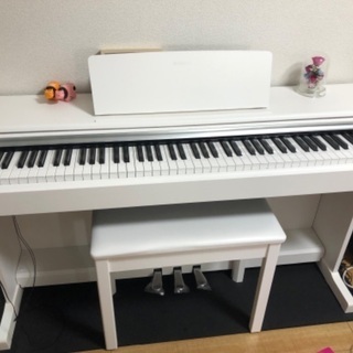 ヤマハydp-144 電子ピアノ　＋防音マット、ヘッドセット、専...