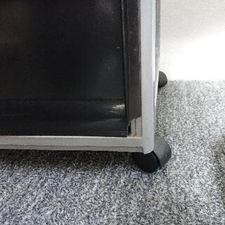 収納ケース 三段 黒グレーの画像