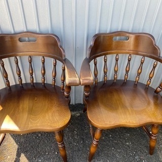 4脚まとめ売り】飛騨産業 キツツキ アームチェア ダイニング